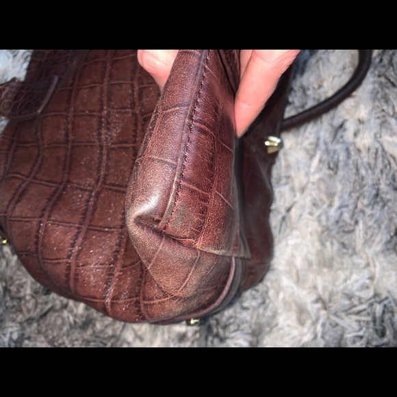 Badgley Mischka Croc Embossed Satchel - Picture 8 of 12